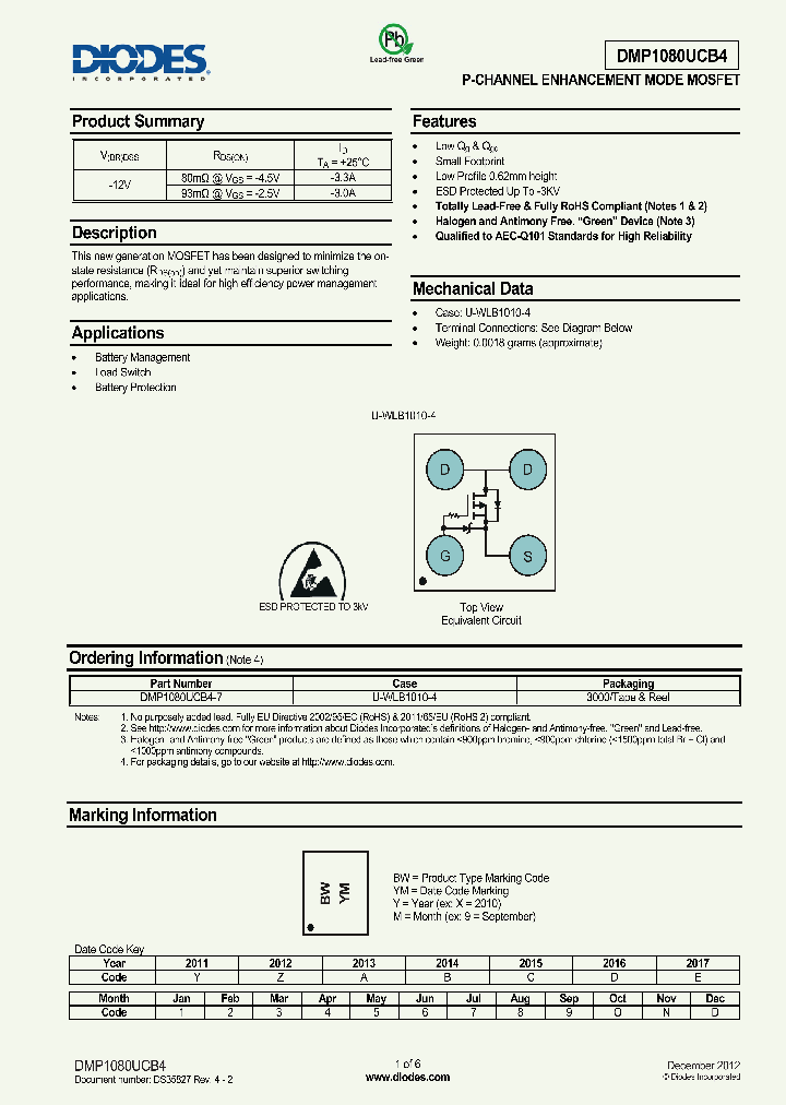 DMP1080UCB4_8303138.PDF Datasheet