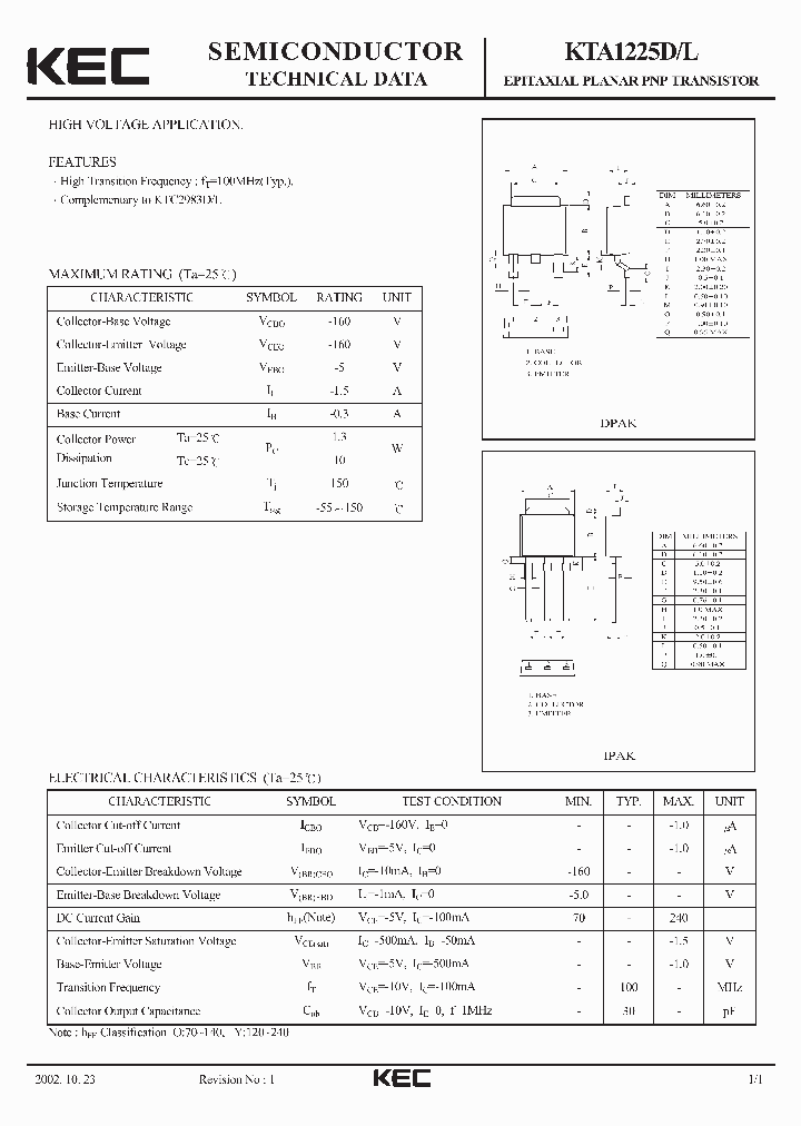 KTA1225D_8303545.PDF Datasheet