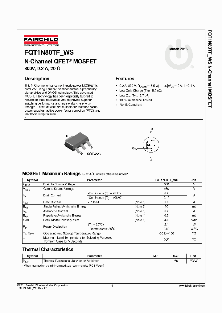 FQT1N80_8306711.PDF Datasheet