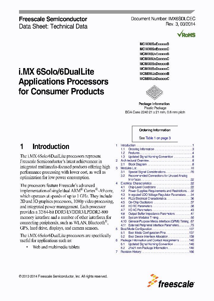 MCIMX6U5DVM10AB_8307973.PDF Datasheet