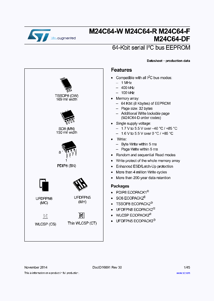 M24C64-DFMN6TP_8308759.PDF Datasheet