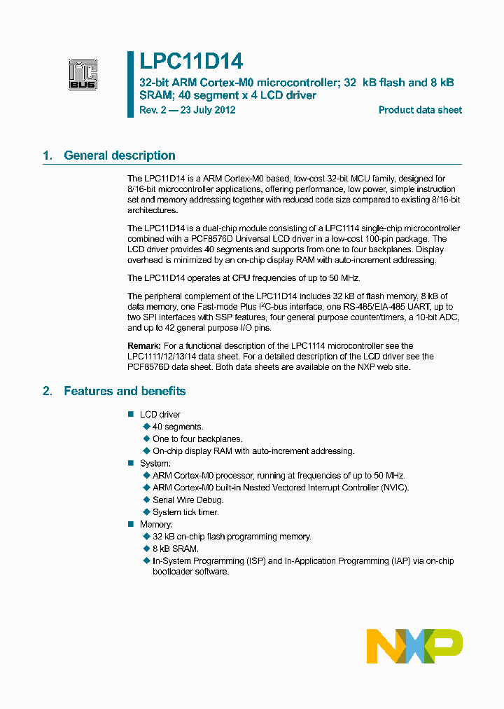 LPC11D14FBD100_8311556.PDF Datasheet