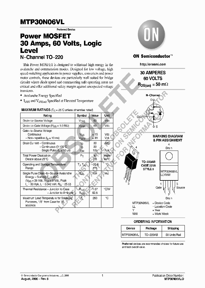 MTP30N06VL_8312157.PDF Datasheet