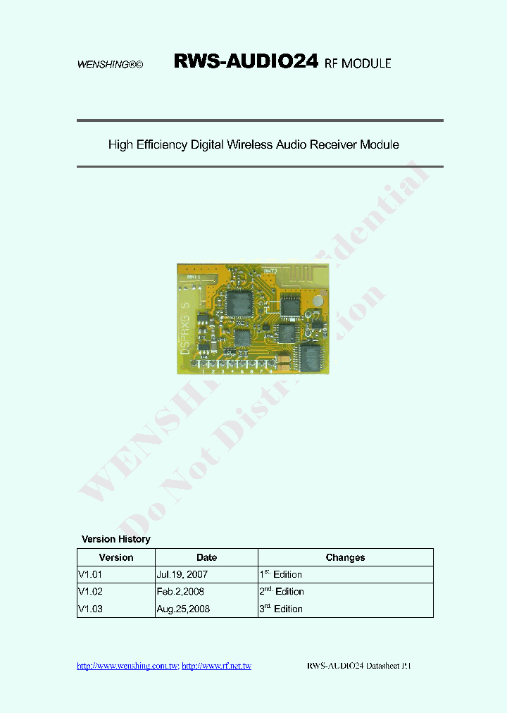 RWS-AUDIO24_8312281.PDF Datasheet