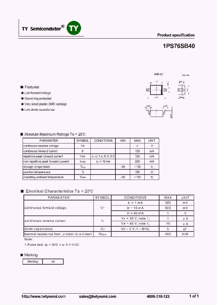 1PS76SB40_8315644.PDF Datasheet