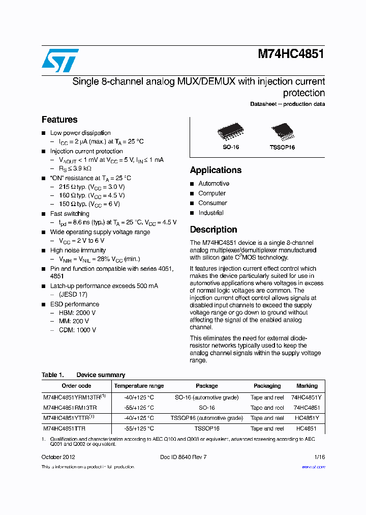 M74HC4851YTTR_8316346.PDF Datasheet