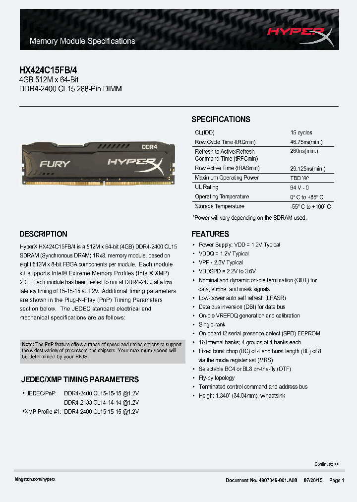 HX424C15FB-4_8317757.PDF Datasheet