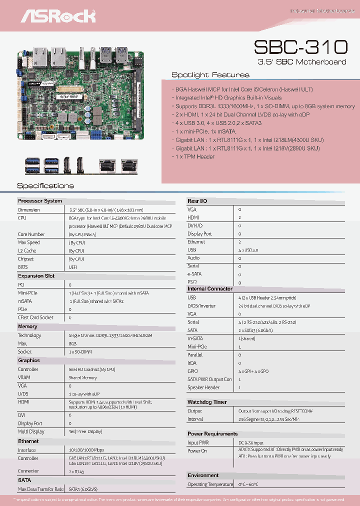 SBC-310_8324340.PDF Datasheet