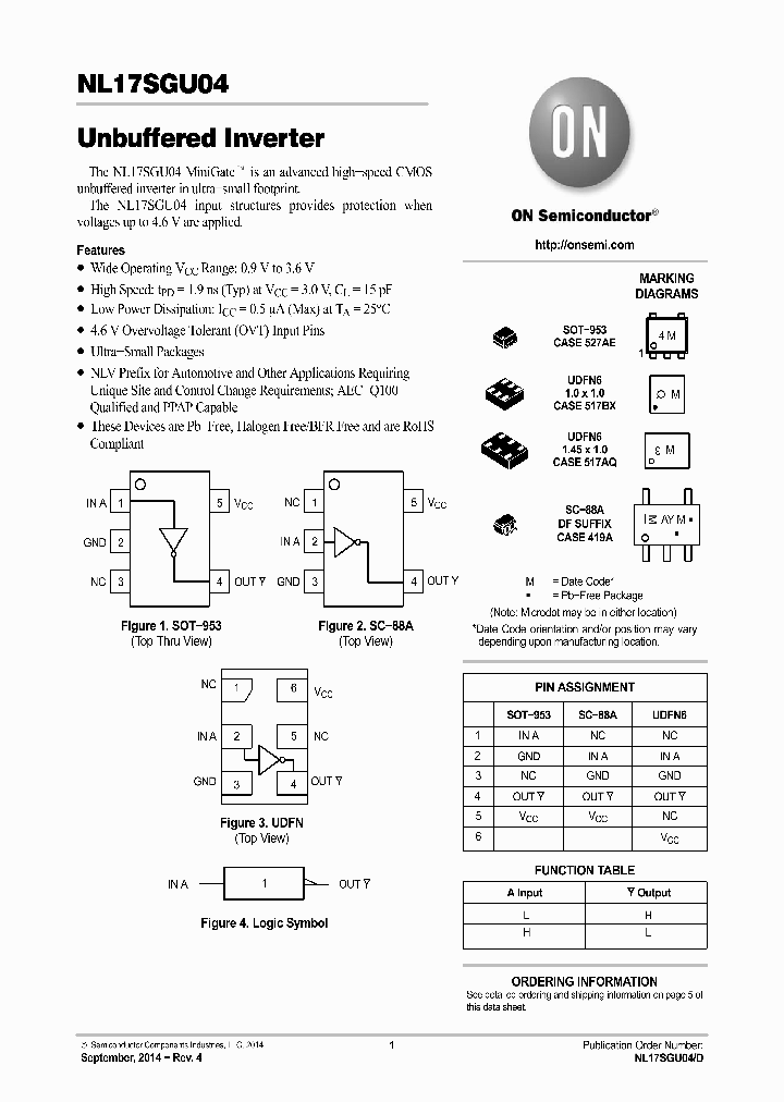 NL17SGU04AMUTCG_8325028.PDF Datasheet