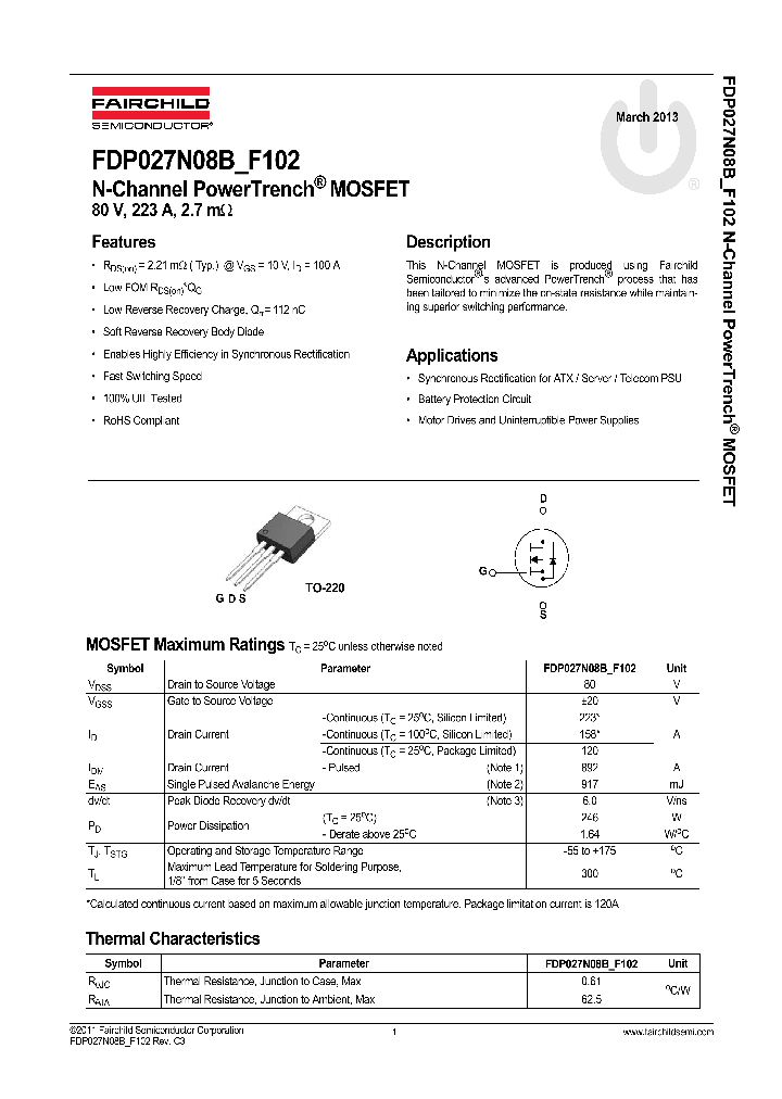 FDP027N08B_8327108.PDF Datasheet