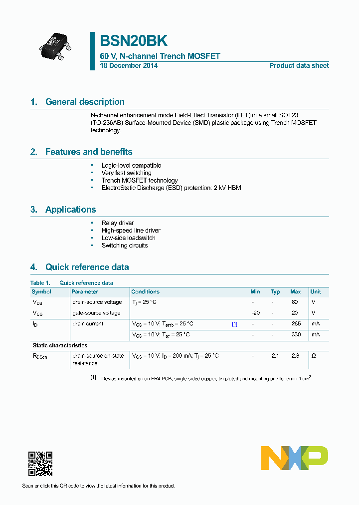 BSN20BK-15_8329565.PDF Datasheet