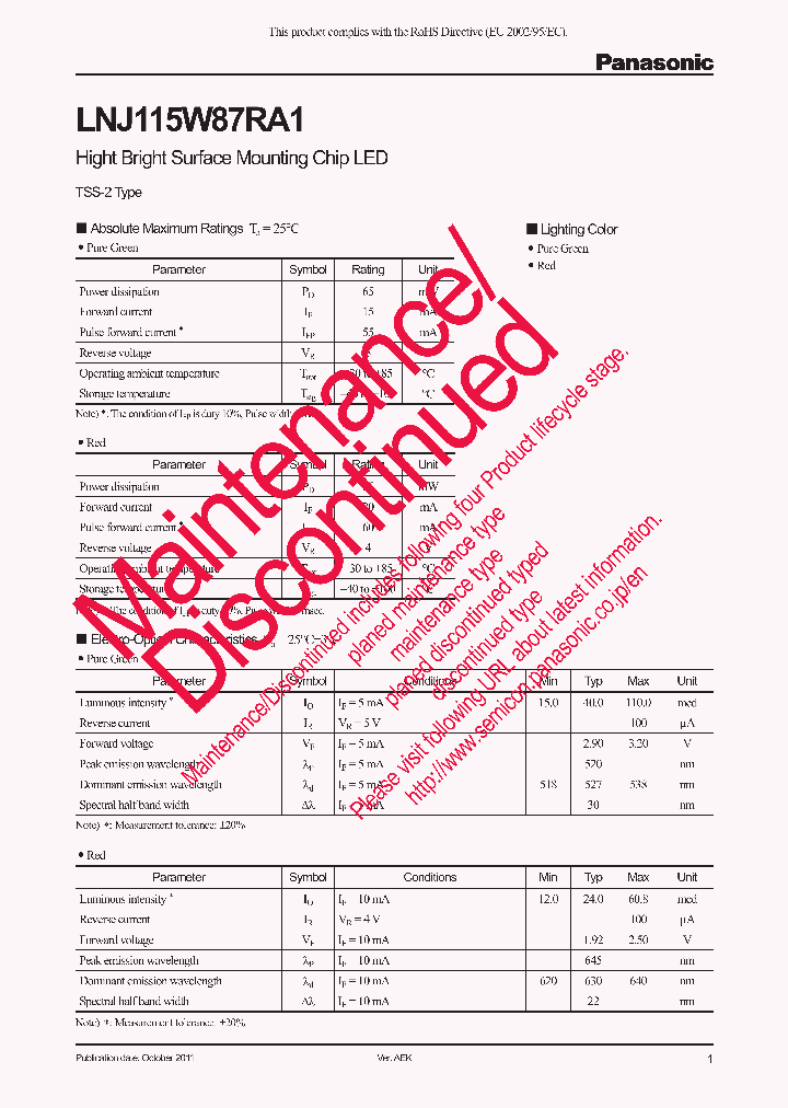 LNJ115W87RA1_8329956.PDF Datasheet