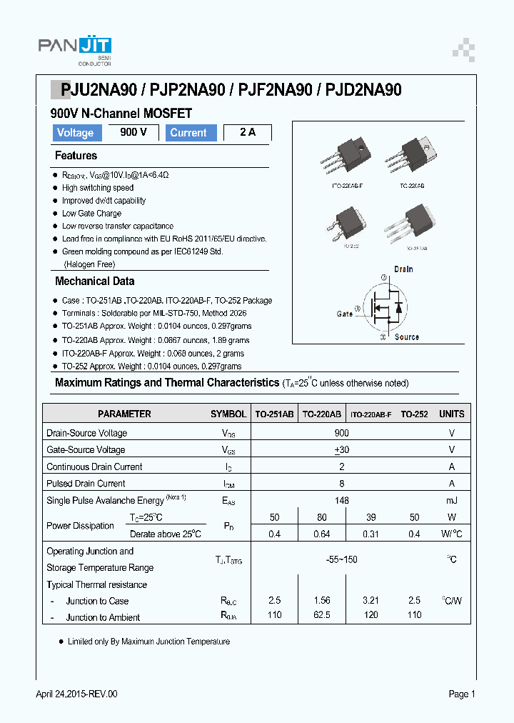 PJP2NA90_8332612.PDF Datasheet