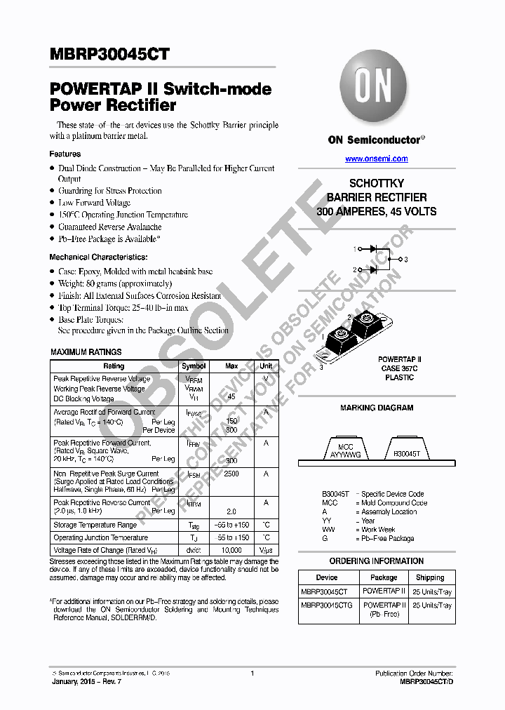 MBRP30045CTG_8334176.PDF Datasheet