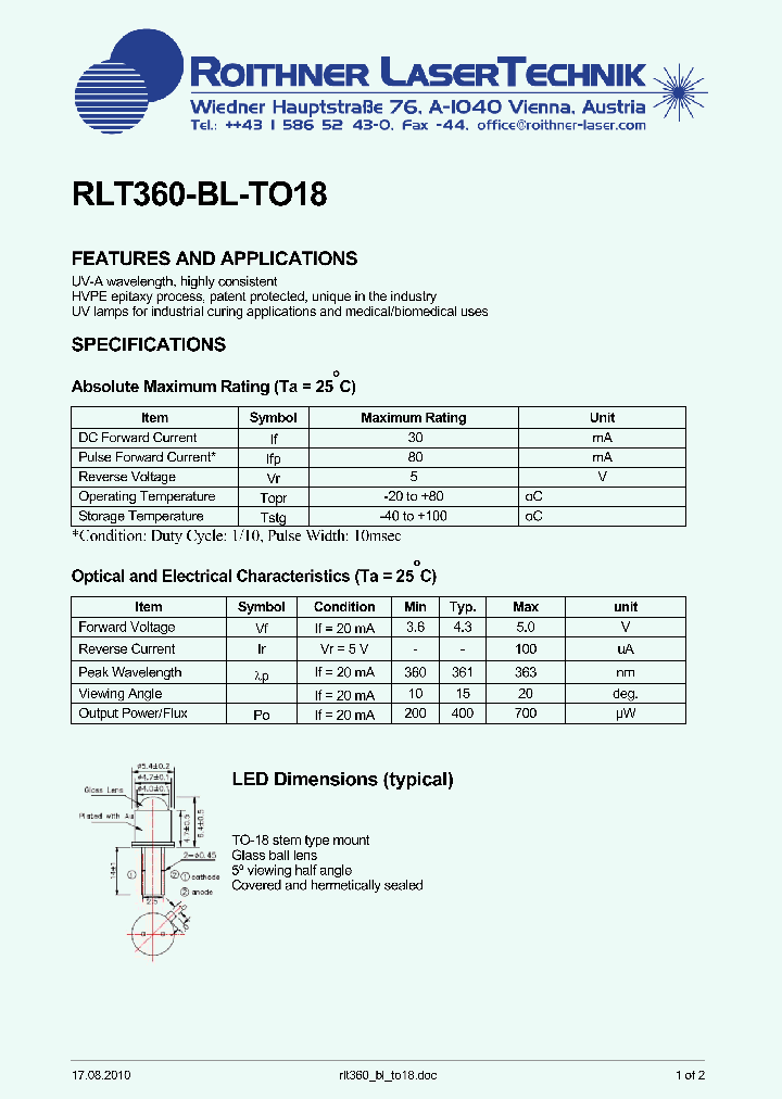 RLT360-BL-TO18_8335869.PDF Datasheet