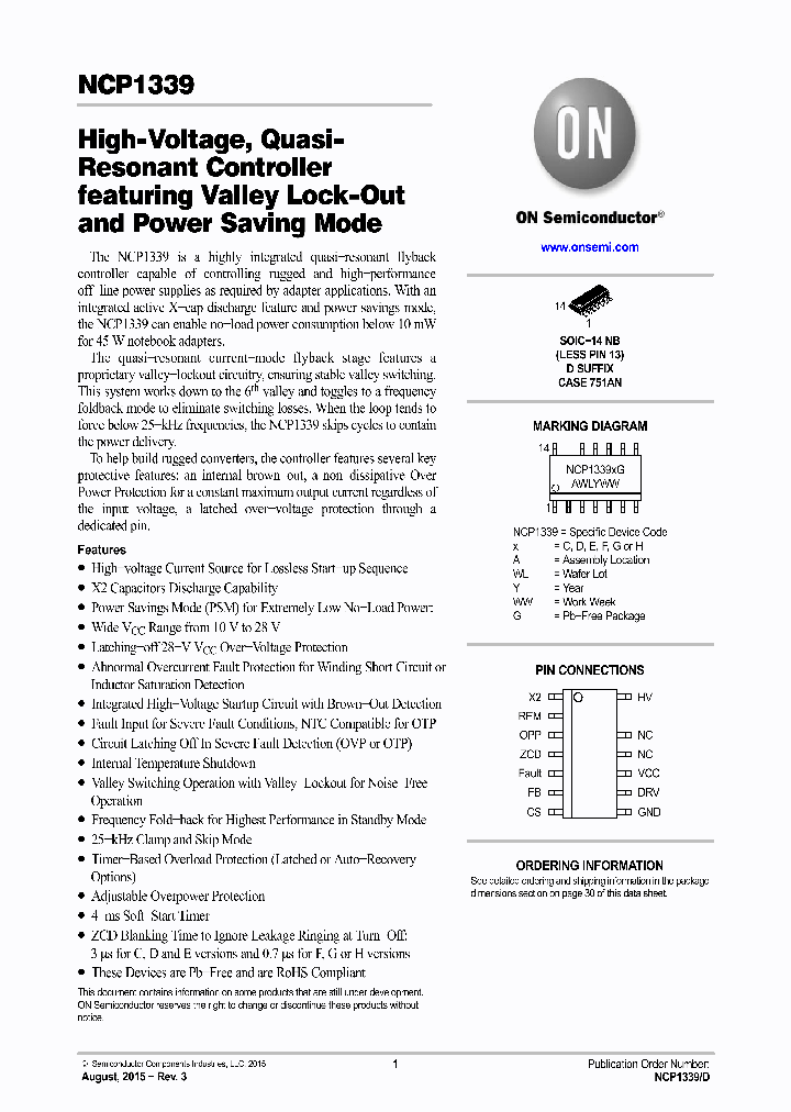 NCP1339FDR2G_8337129.PDF Datasheet