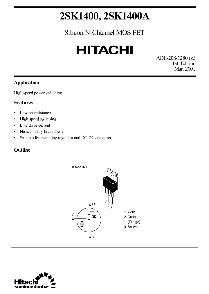 2SK1400A_8338541.PDF Datasheet