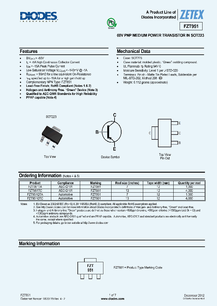 FZT951QTC_8343764.PDF Datasheet