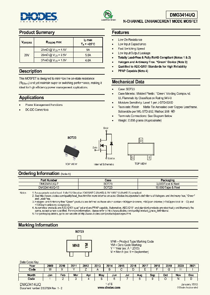 DMG3414UQ_8348141.PDF Datasheet