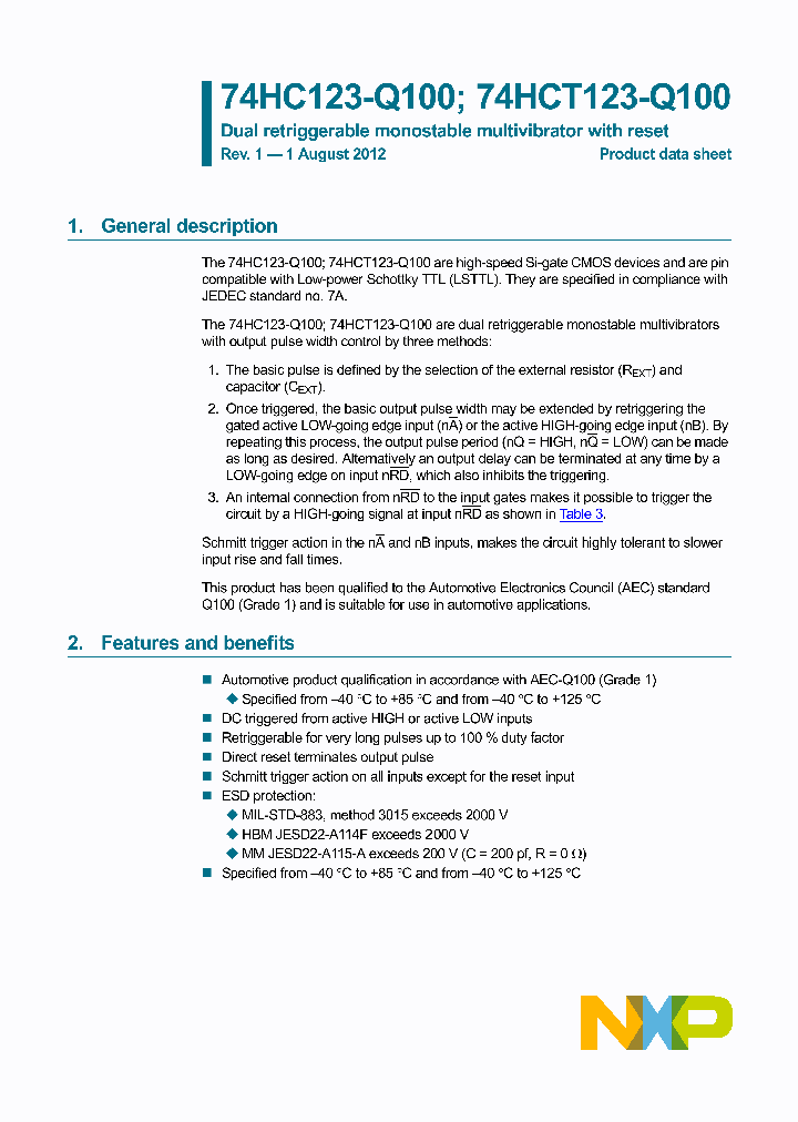 74HC123PW-Q100_8351665.PDF Datasheet