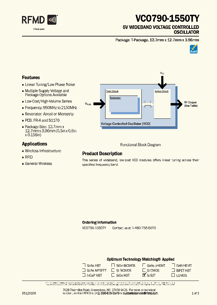 VCO790-1550TY_8353667.PDF Datasheet