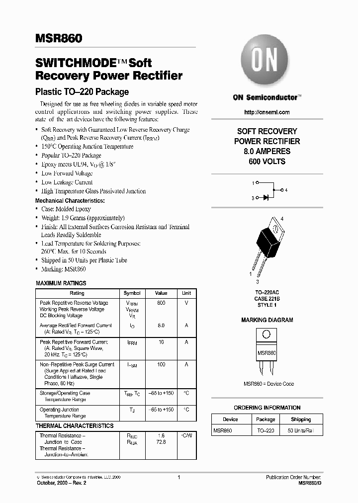 MSR860-D_8359252.PDF Datasheet