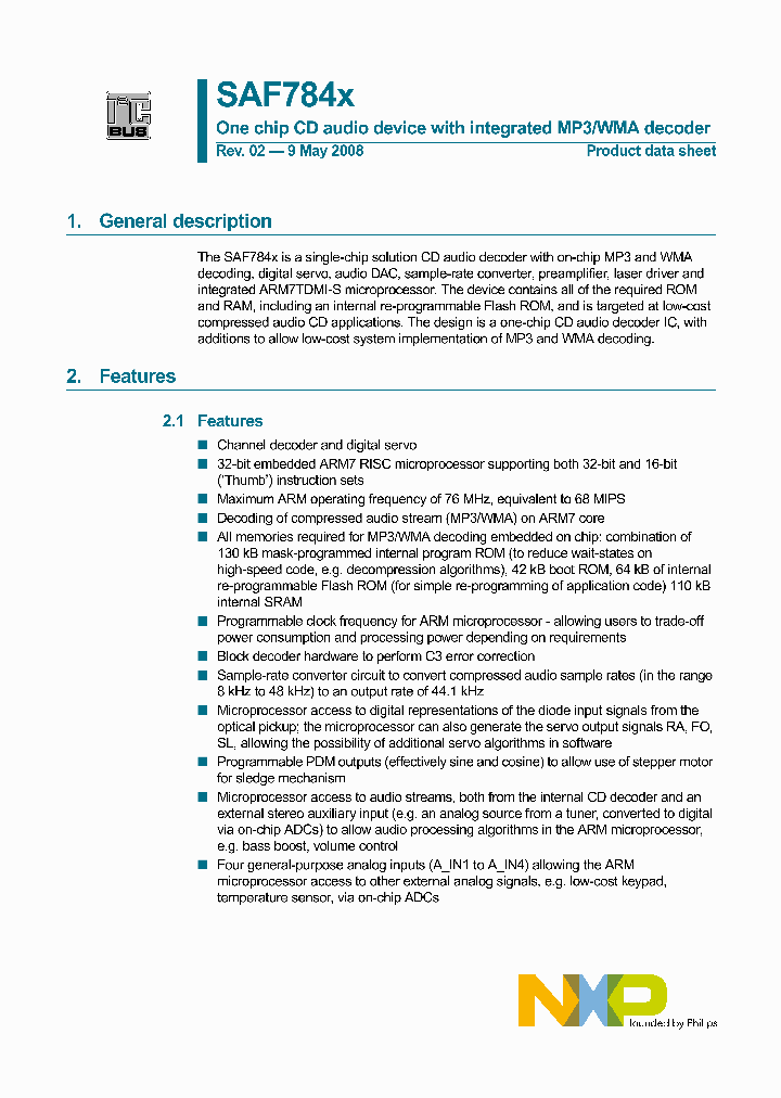 SAF7847HL_8364677.PDF Datasheet