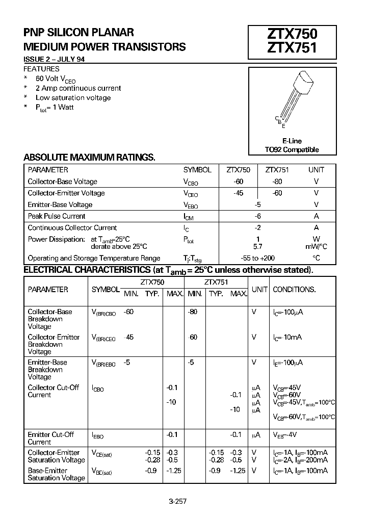 ZTX750_8366814.PDF Datasheet