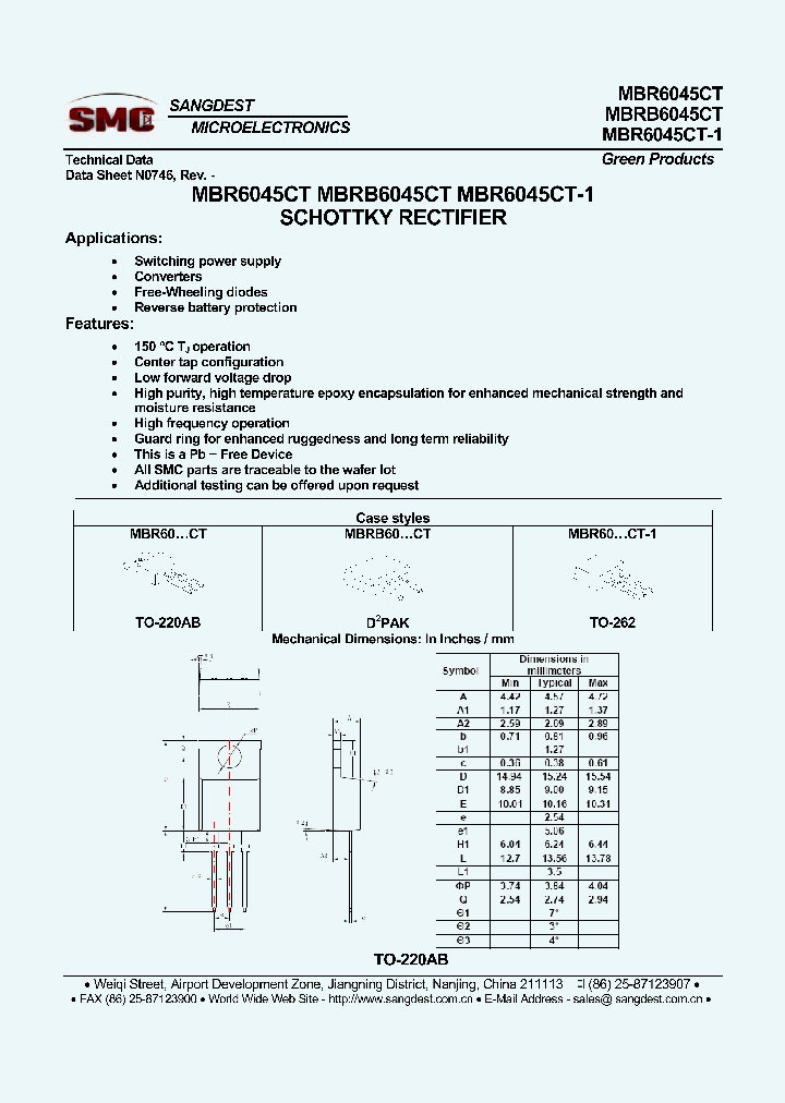 MBRB6045CT_8371509.PDF Datasheet