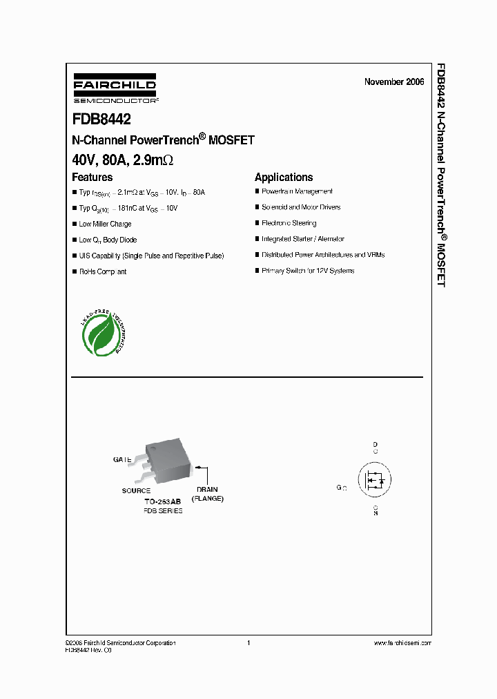 FDB8442_8373999.PDF Datasheet