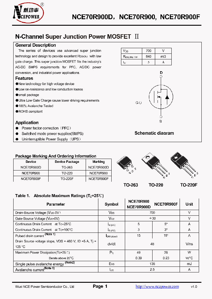 NCE70R900D_8381913.PDF Datasheet