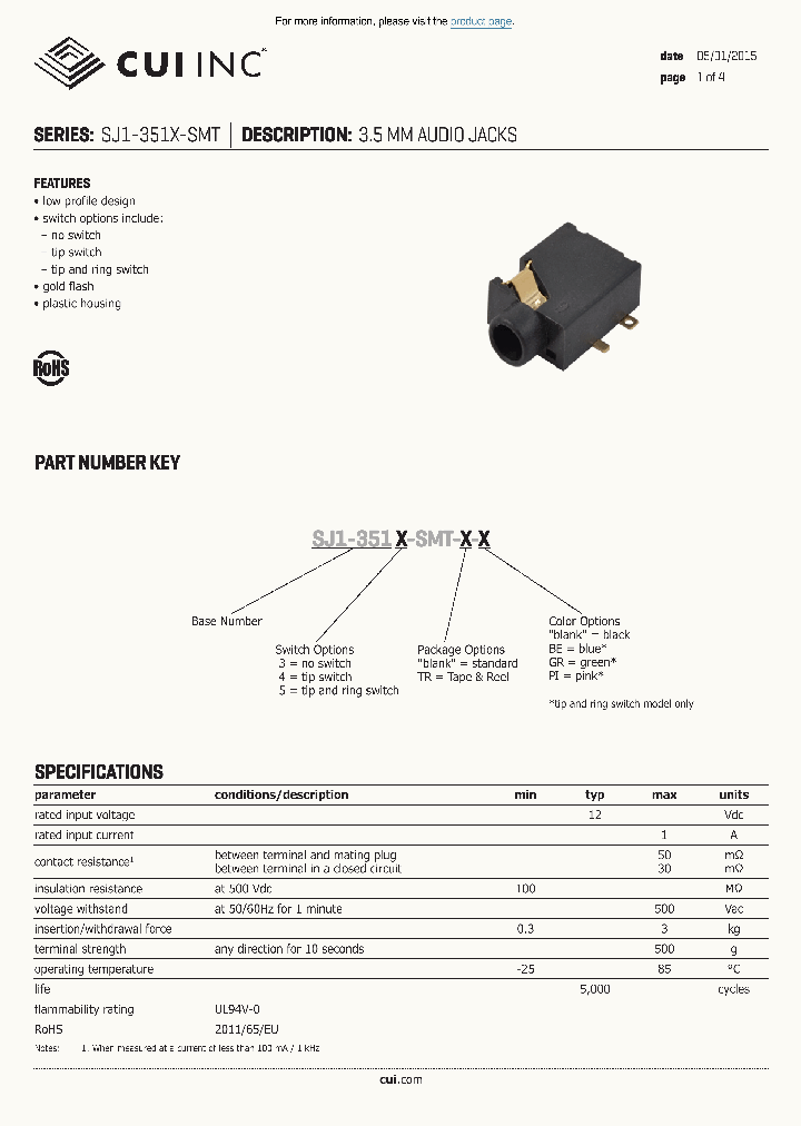 SJ1-3513-SMT-PI_8382558.PDF Datasheet