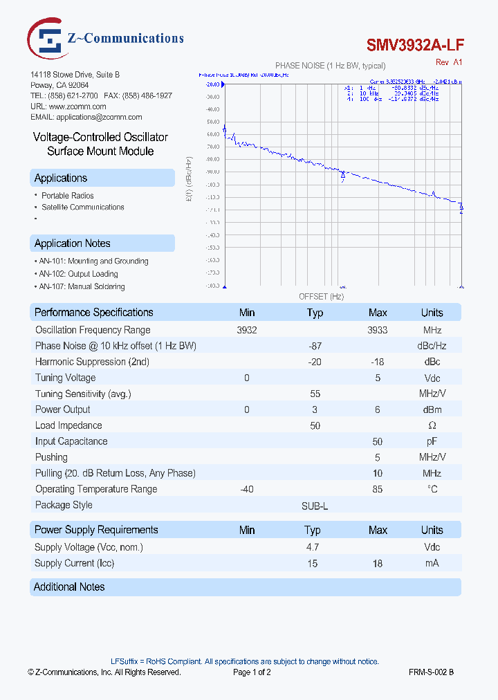 SMV3932A-LF_8383798.PDF Datasheet