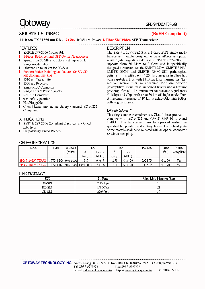 SPB-9110LV-T3R5G-15_8385038.PDF Datasheet