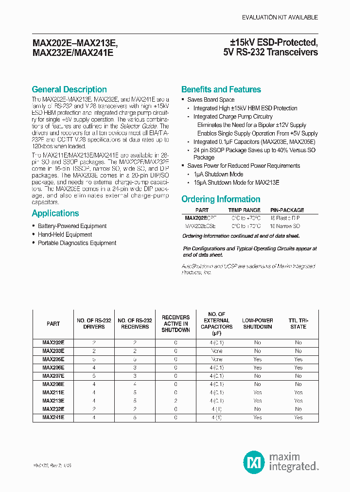 MAX213E_8386414.PDF Datasheet