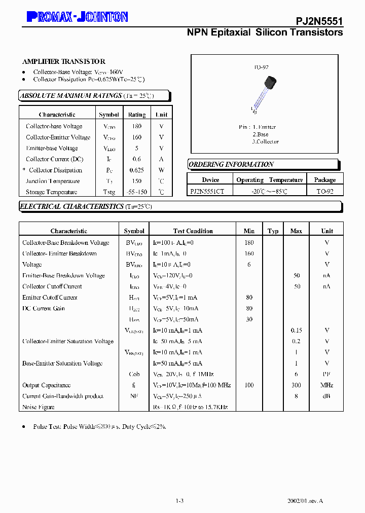 PJ2N5551CT_8387417.PDF Datasheet