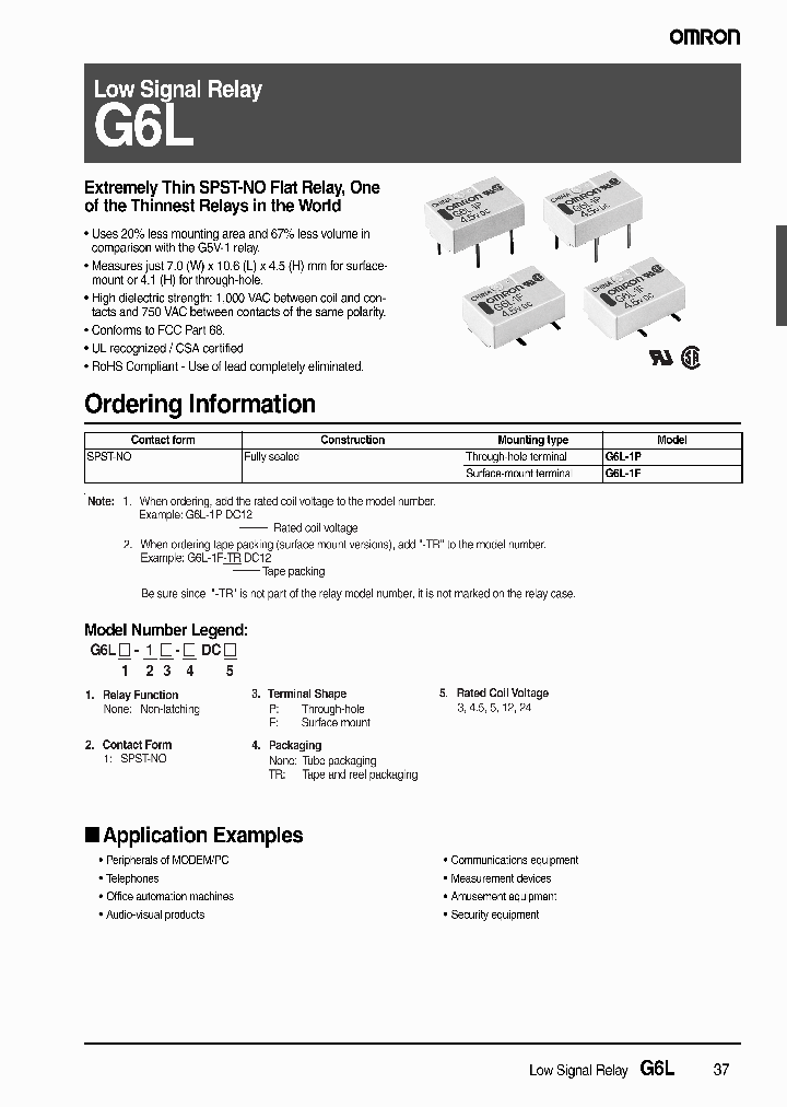 G6L-10_8389030.PDF Datasheet