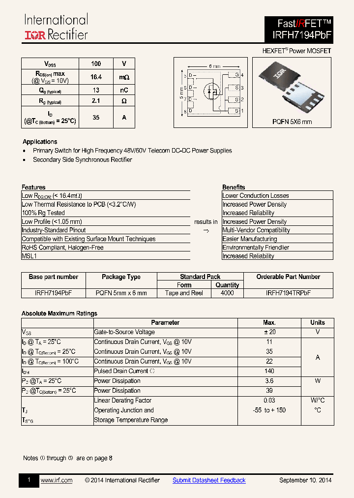 IRFH7194PBF-15_8390659.PDF Datasheet