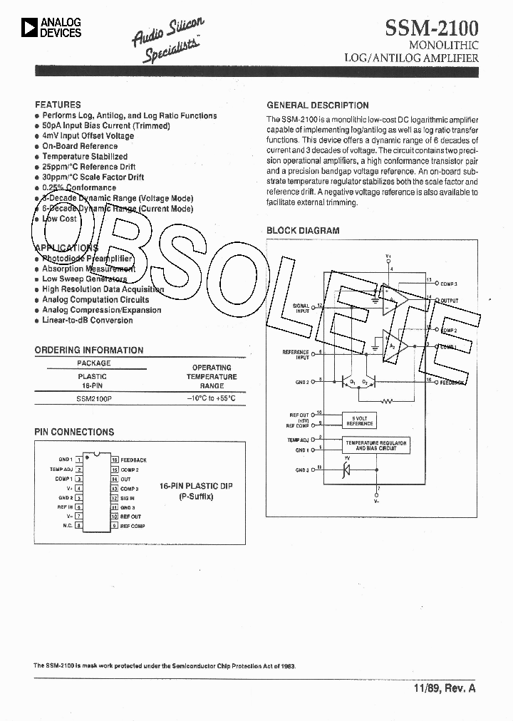 SSM2100-15_8391437.PDF Datasheet