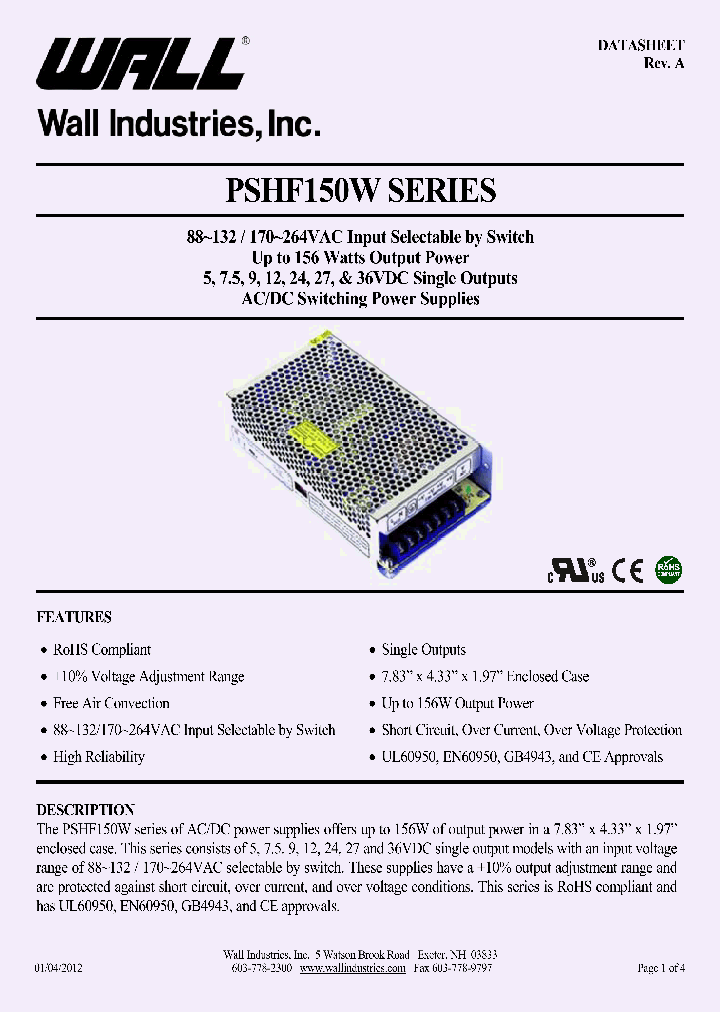 PSHF150W-SF-12_8394914.PDF Datasheet