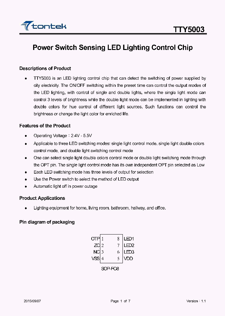 TTY5003_8396868.PDF Datasheet