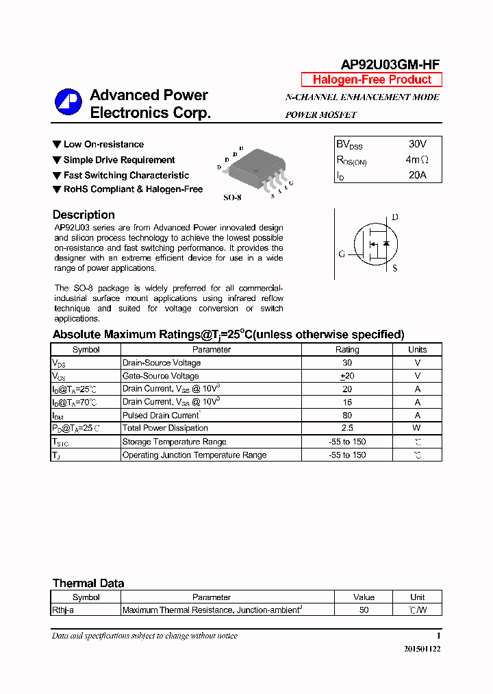 AP92U03GM-HF-16_8401786.PDF Datasheet