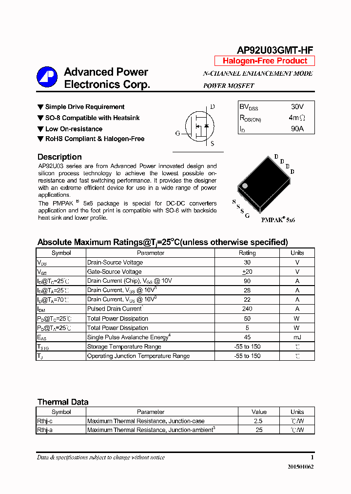 AP92U03GMT-HF-16_8401787.PDF Datasheet