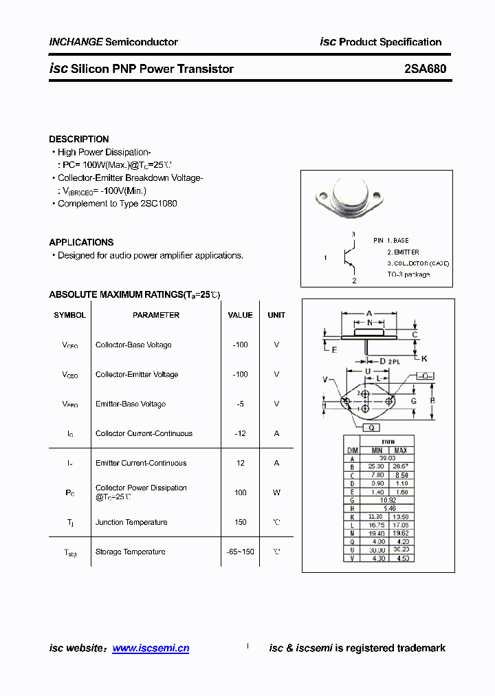 2SA680_8404476.PDF Datasheet