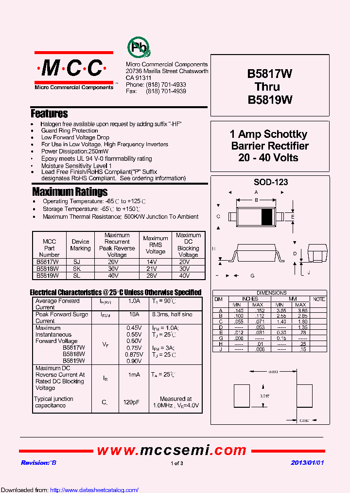 B5817W_8407864.PDF Datasheet