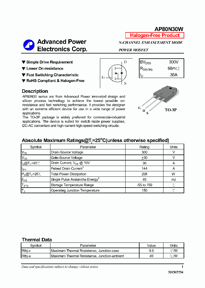 AP80N30W-16_8408597.PDF Datasheet