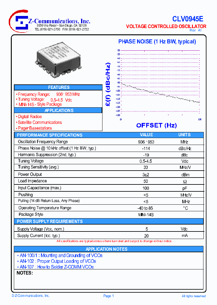 CLV0945E_8410238.PDF Datasheet