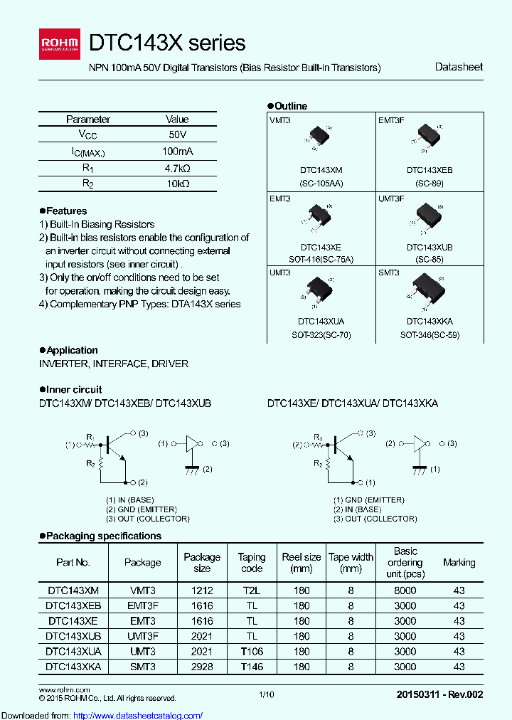 DTC143XEFRATL_8449007.PDF Datasheet