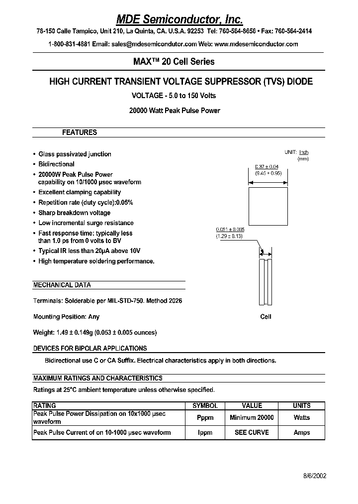 MAX20-1000C_8452356.PDF Datasheet