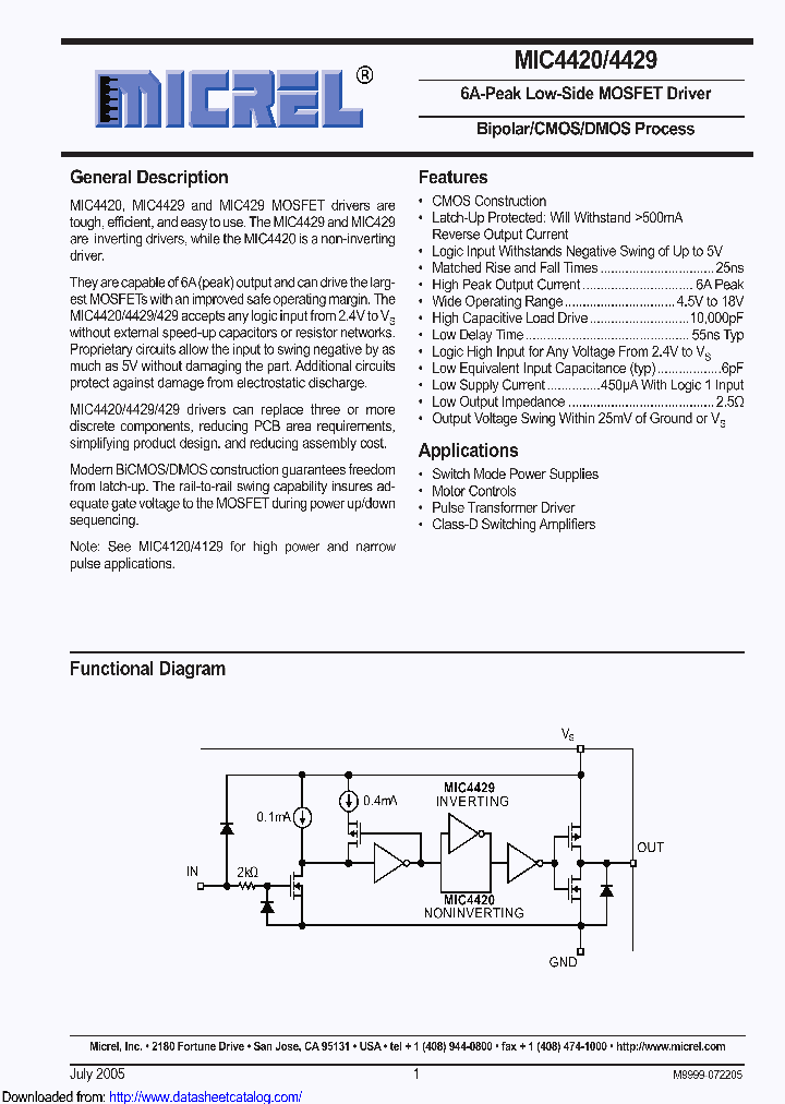 MIC4420ZT_8452659.PDF Datasheet